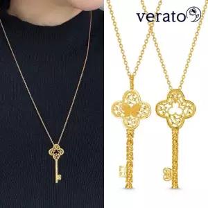 베라토 24K순금 로열 골드 열쇠 롱 목걸이세트 3.75g
