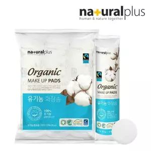 [내츄럴플러스] 유기농 화장솜 원형 100매 3개 1세트