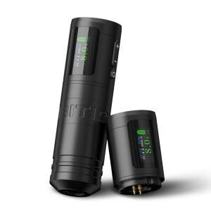 지능형 청구 기능을 갖춘 앰비션 닌자 울트라 무선 타투 머신 - 1900mAh 건 코어리스 모터 스트레이트 드라