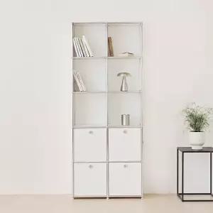 발렌 2X5 미드센츄리 5단 책장 800 C3 4도어)