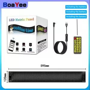 LED 사인 매트릭스 픽셀 패널 스크롤링 밝은 LED 눈 트럭 간판용 유연한 USB 자동차 사인 블루투스 앱 DIY