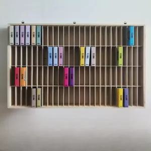 대용량 카세트 수납장 CD 우드 투명 엘피 장식장 꽂이 진열장