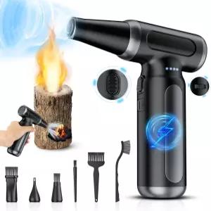 전기 압축 공기 먼지 제거기 33000RPM 충전식 무선 터보 블로어 자동차 PC 키보드 가정 및 야외 청소용