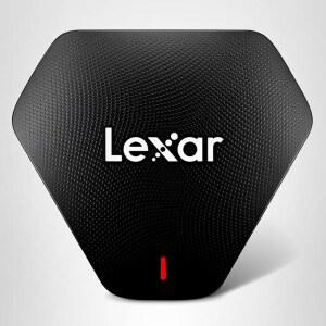 렉사 프로페셔널 멀티 카드 3-in-1 USB 3.1 리더, SD, 마이크로SD 및 CF 지원(LRW500URBNA)