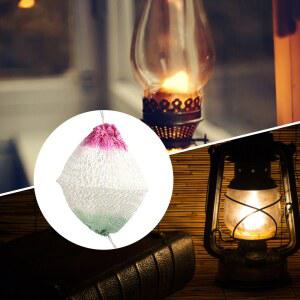 12개/가방 가스 램프 원사 심지 나일론 등유 거즈 커버 야외 캠핑 가제트에 휴대용 교체