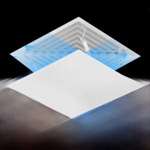 환풍기 커버 환풍구 덮개 사무실 천장 에어컨 통풍구 사각형 바람 방향 앞 유리 방진 단열 장식 패널