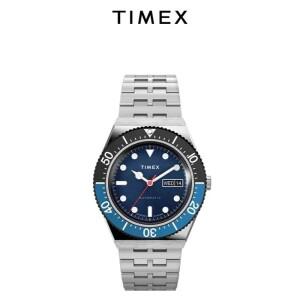 TIMEX 자동 브랜드 남성용 시계 럭셔리 레저 다기능 달력 스틸 스트립 손목
