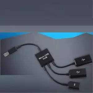 스마트폰 OTG 허브 Micro 1P USB 2P 마이크로 5핀 mi