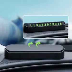 차량용 핸드폰 전화번호 숨김 팝업형 접착식 주차번호판 자동차 대쉬보드거치