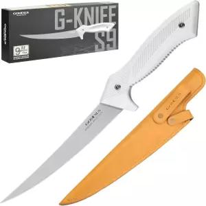 고멕서스 필레 나이프 - 물고기용 7-9인치 면도날 샤프 본닝 소금물 및 담수 낚시 초탄성 G10 미끄럼 방지