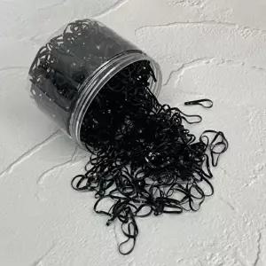 머리끈 대용량 머리고무줄 미니 고무밴드 검정-WFILPJS