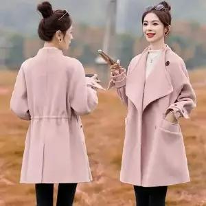 여자코트 모직 리버시블 캐시미어 코트 하프 겨울 원템4