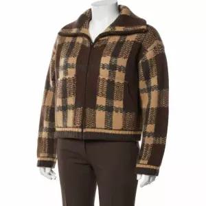 미쏘 체크 집업 가디건_MIWCKFV25T 598293