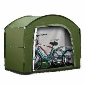 야외 자전거 텐트 카키색 쉘트 방수 1인용 보관함 경량 비박 그린 접이식 밝은 미니 차고