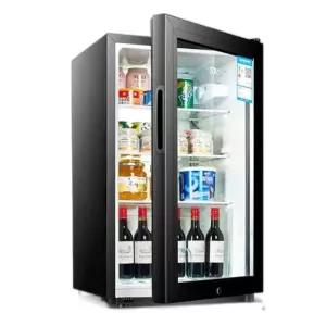 소형 냉장고 투명 투명유리 미니 원룸 호텔 공냉식 도어