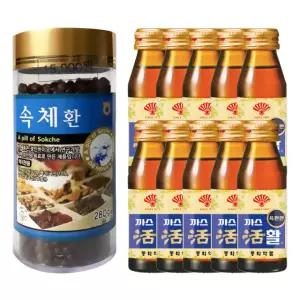속체환 280g 동화약품 부채표 까스활 소화제 75ml 10병 세트