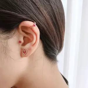 하트 쥬빌레 페이크 피어싱 링이어커프 1ea) 귀찌 이어커프 페이크 링귀찌