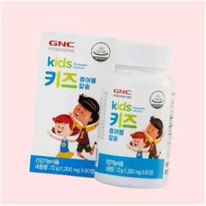GNC 동원천지인 키즈 어린이 츄어블 칼슘 (60정) 4508443