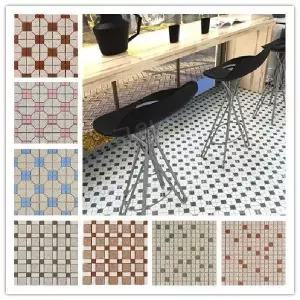 labito 작은타일 포셀린 계단타일 레트로감성 식당 가게 주방 종이 스킨 컷소우 모자이크 30x30