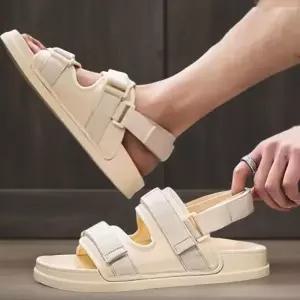 남녀 공용 쿠셔닝 스포츠 샌들 찍찍이 스트랩