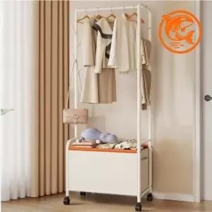 고품질 행거 옷걸이 정리함 수납장 스틸 캐리어 수납행거 이동식 시스템행거 옷걸이행거 WFIP9J7