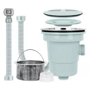 싱크통세트 1구 대 싱크대배수구교체 호스 배수통