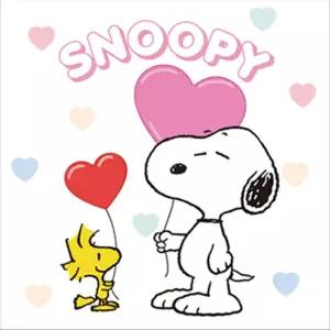 DIY 피너츠 스누피 하트풍선 25X25 캔버스 그림그리기 페인팅