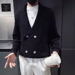 남성가디건 니트가디건 클래식한 더블버튼 봄 가을