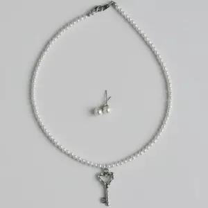 열쇠 핵 진주 세트 진주목걸이 진주 스승의날선물 여자친구선물 부모님선물 어버이날선물