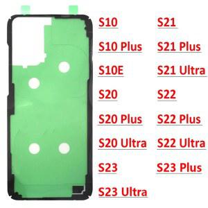 뒤 배터리 커버 도어 스티커 접착 테이프 삼성 S10 S10E S20 S21 S22 S23 Plus Ultra Fe 방수