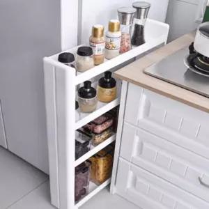 바스켓 심플 틈새식 이동 수납 이동형선반 카 트롤리 수납 틈새