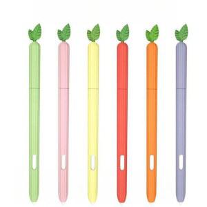 삼성 갤럭시 탭 S10 울트라 S9 S8 S7 FE S6 라이트 용 펜 케이스 만화 귀여운 태블릿 스타일러스 보호 커버 실리콘 충격 방지