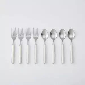 모던하우스 ON 심플 커트러리 디너스푼포크세트 8P 아이보리