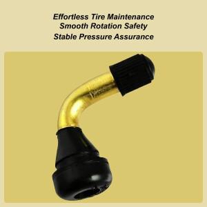 PVR70 타이어 밸브 스템 90도 각도 교체 부품 튜브리스 바이크 오토바이 스쿠터 ATV 전기 자전거용