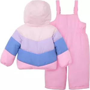 카터스 걸스 스노우보우 2피스 스노우 세트 겨울 재킷과 빕