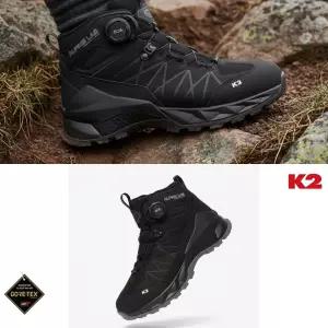 [백화점출고] K2 트레킹화 등산화 남자 여성 중등산화 프레디 블랙 고어텍스 보아 다이얼 중목 미드컷 워킹