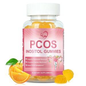 난소 및 호르몬 균형을 위한 P 이노시톨 구미 Myo 엽산 아연이 함유된 60 구미가 생리 주기를 돕고 웰빙