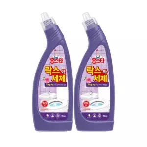 홈스타 락스와 세제 욕실세정제 후로랄파인 본품 750ml 2개