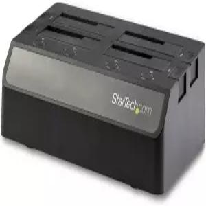StarTech.com 4-Bay USB-SATA 하드 드라이브 도킹 스테이션 USB 10Gbps 외장 2.5/3.5인치 SSD/HDD 도크