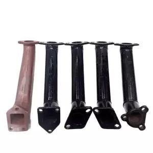 배기 소음기 트랙터 파이프 머플러 엘보 원형 스틸 철제 농기계 오토바이 부품