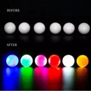 [골드스마일]야간 발광 LED 골프 라운딩 볼 빛나는 형광 컬러 공 선물용