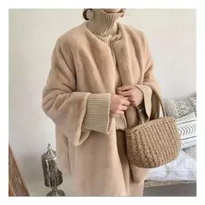 우아한 인조 밍크 퍼코트 퍼자켓 양털 무스탕 206785