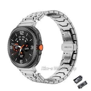 삼성 갤럭시 워치 8 클래식 46mm 메탈 시계줄 팔찌 삼성 워치 8 40mm 44mm 밴드용 스테인리스 스틸 스트랩