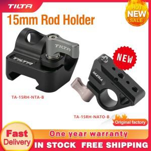 TILTA 15mm 로드 홀더 검정색 전면 장착 TA-15RH - 1/4 quot 20 어댑터 및 NATO