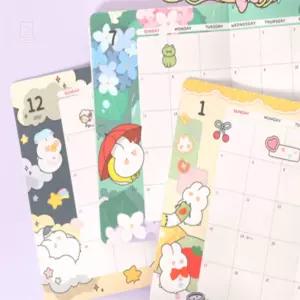 스토어-지유 2026 보니 날짜형 다이어리 월간주간구성노트