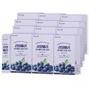 리얼 베리 블루베리 퓨레 100 블루베리 100 12박스 총 168포)