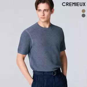 다니엘크레뮤 썸머 린넨 블렌디드 반팔 니트