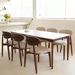 마루이 오클린 포세린 통세라믹 6인용 1800 식탁세트_의자형