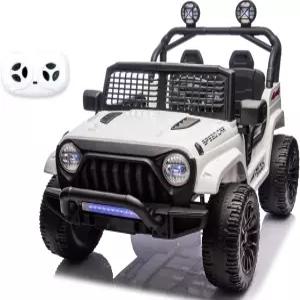 용 24V 2인승 전기차 리모컨 포함 차량 탑승 3단 속도 조절 가능 LED 헤드라이트 블루투스 뮤직 플레이어