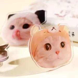 (무료배송) 아크릴 스마트톡 강아지 고양이 핸드폰 거치대 톡그립